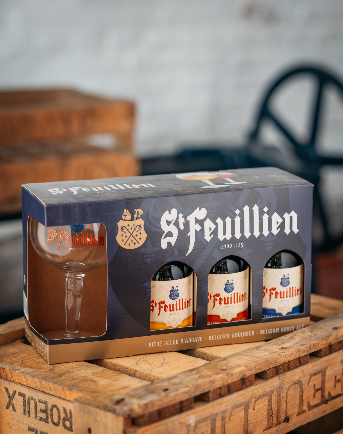Coffret cadeau St-Feuillien bières d'abbaye - Brasserie Saint-Feuillien