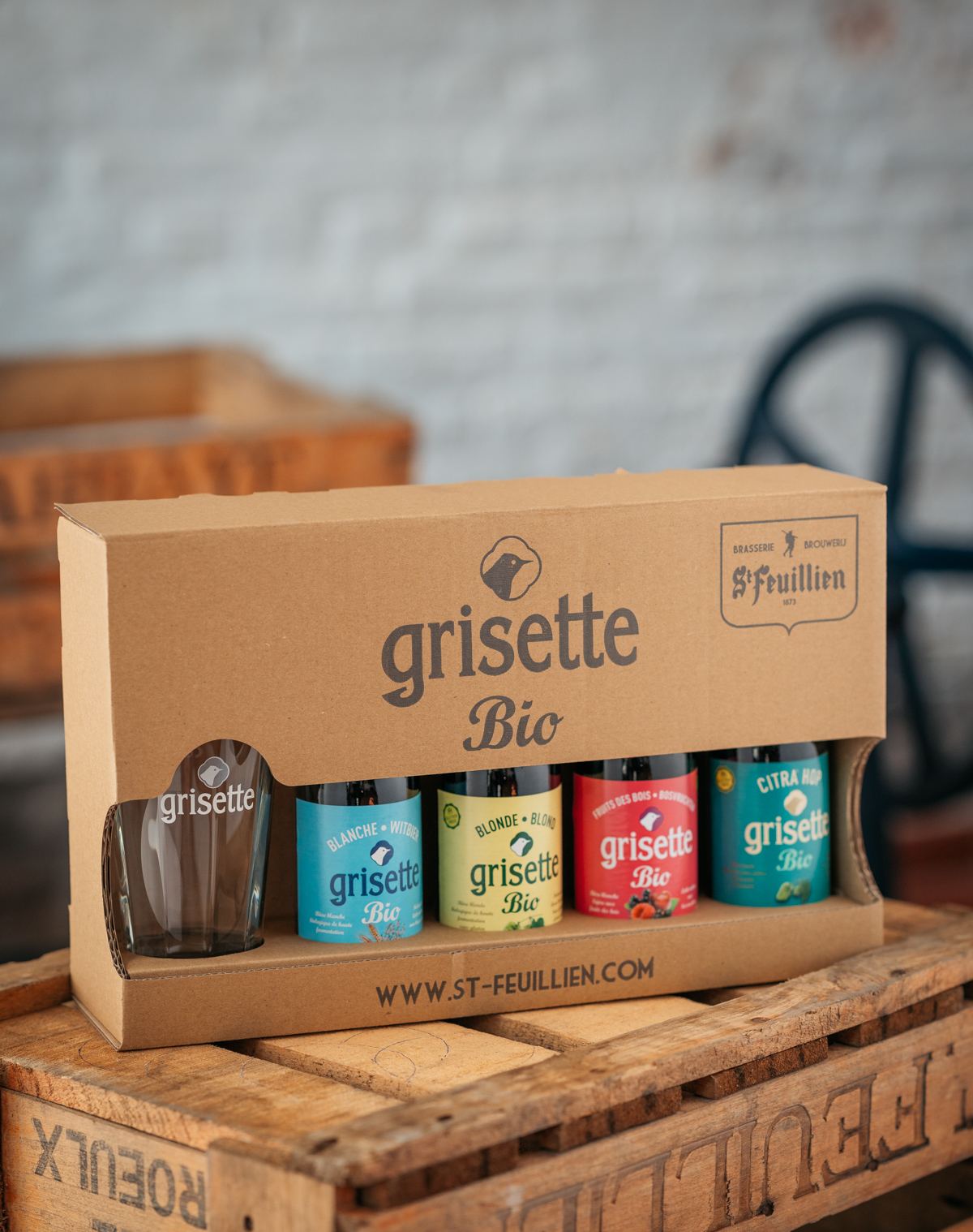 Coffret cadeau Grisette Bio - Brasserie Saint-Feuillien